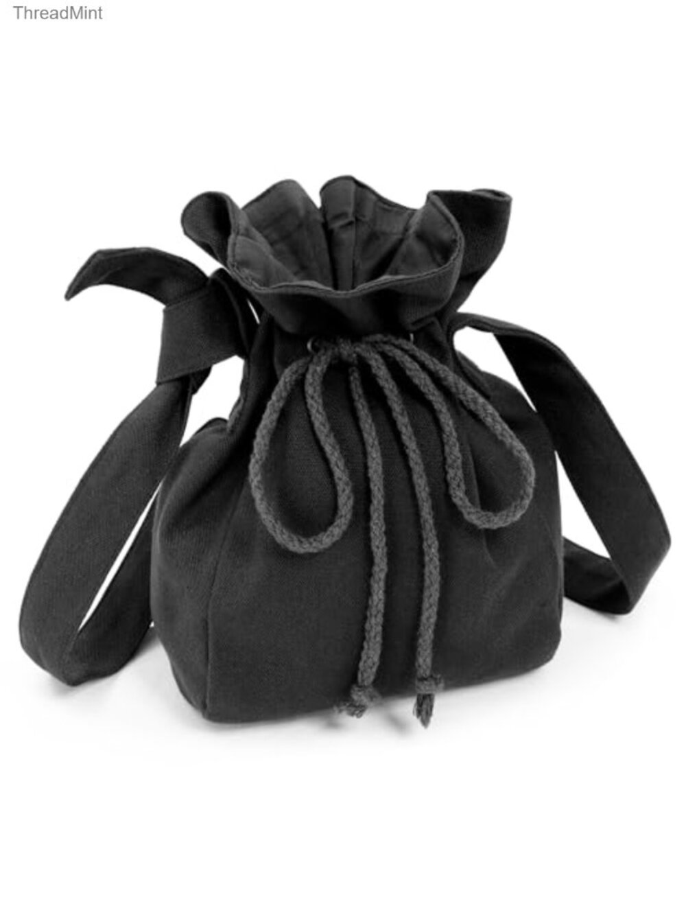 Medieval Canvas Drawstring Shoulder Bag Coin Purse Ren Faire Cosplay